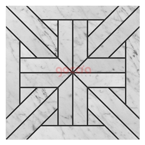 Karo Mosaic Bianco Carrara Marble