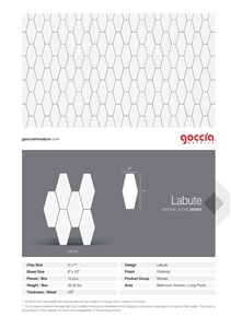 Labute Mosaic Bianco Carrara Marble Mosaic