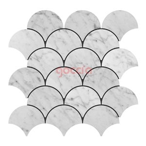 Laguna Mosaic Bianco Carrara Marble Mosaic