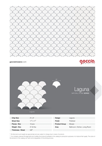 Laguna Mosaic Bianco Dolomite Marble Mosaic