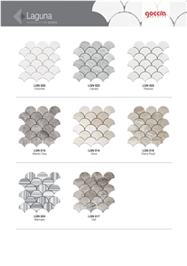 Laguna Mosaic Bianco Dolomite Marble Mosaic