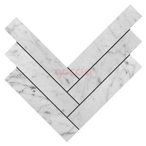 Lata Mosaic Bianco Carrara Marble Mosaic Lata Mosaic Bianco Carrara Marble Mosaic