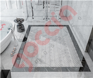 Lata Mosaic Bianco Carrara Marble Mosaic