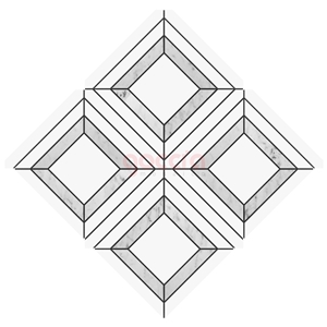 Lente Bianco Dolomite & Bianco Carrara Marble Mosaic
