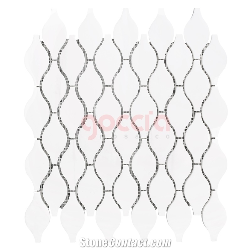 Miranda Mosaic Bianco Dolomite Marble Mosaic