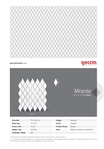 Miranda Mosaic Bianco Dolomite Marble Mosaic