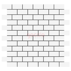 Mosaic 1x2 Bianco Dolomite Marble