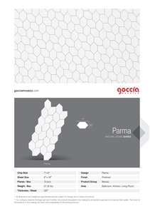 Parma Mosaic Bianco Carrara Marble Mosaic