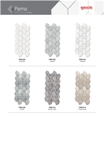 Parma Mosaic Bianco Carrara Marble Mosaic