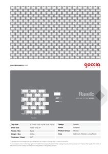 Ravello Mosaic Bianco Carrara Marble