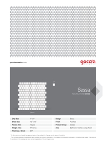 Sessa Mosaic Bianco Dolomite Marble Mosaic