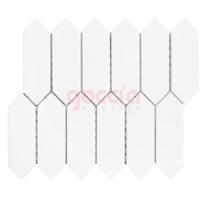 Strada Mosaic Bianco Dolomite Marble Mosaic