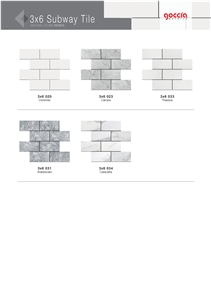 Subway 3x6 Mosaic Bianco Carrara Marble Mosaic