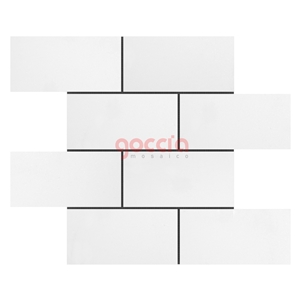 Subway 3x6 Mosaic Thassos Marble Mosaic Subway 3x6 Mosaic Thassos Marble Mosaic