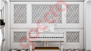 Terrano Bianco Dolomite & Bianco Carrara Mosaic