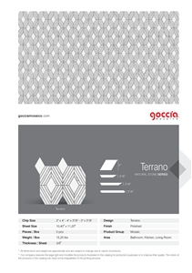 Terrano Bianco Dolomite & Bianco Carrara Mosaic