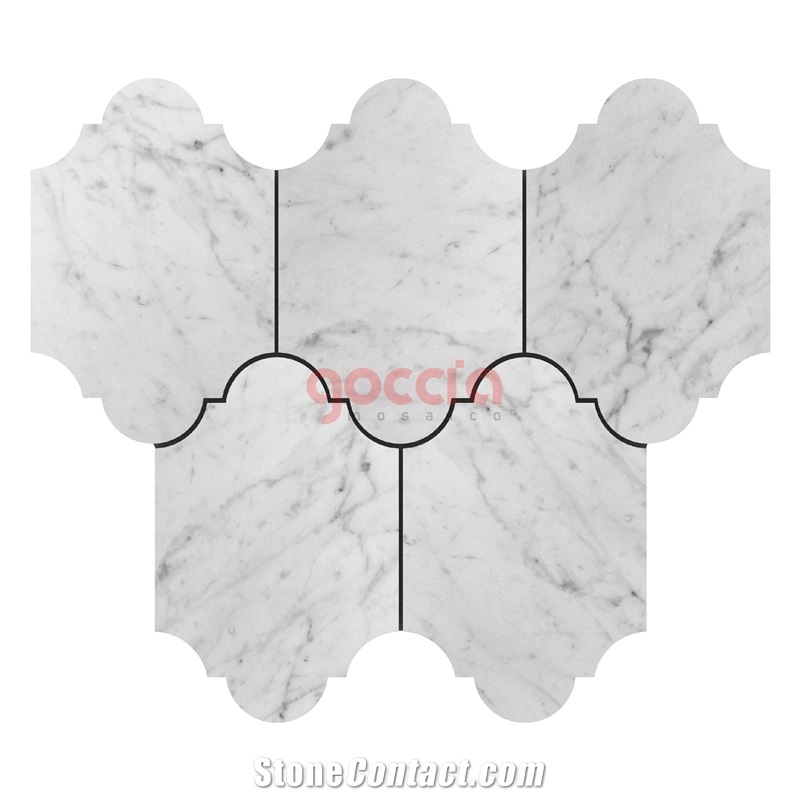 Veneto Mosaic Bianco Carrara Marble Mosaic