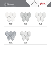 Veneto Mosaic Bianco Carrara Marble Mosaic