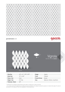 Vignola Bianco Dolomite & Ocean Grey Mosaic