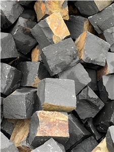 Basalt Cube Stone Landscaping Stones, Cobblestone