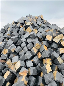 Basalt Cube Stone Landscaping Stones, Cobblestone