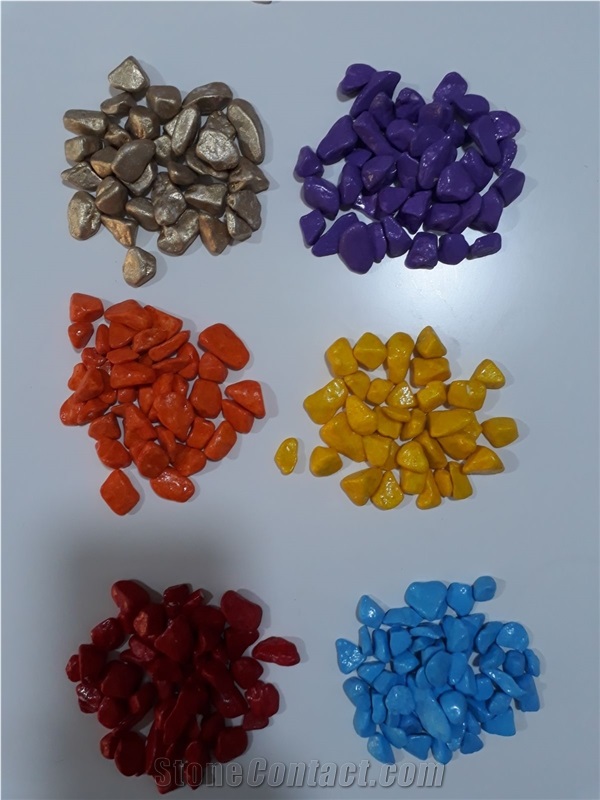 Coloured Dolomite Pebble Stone
