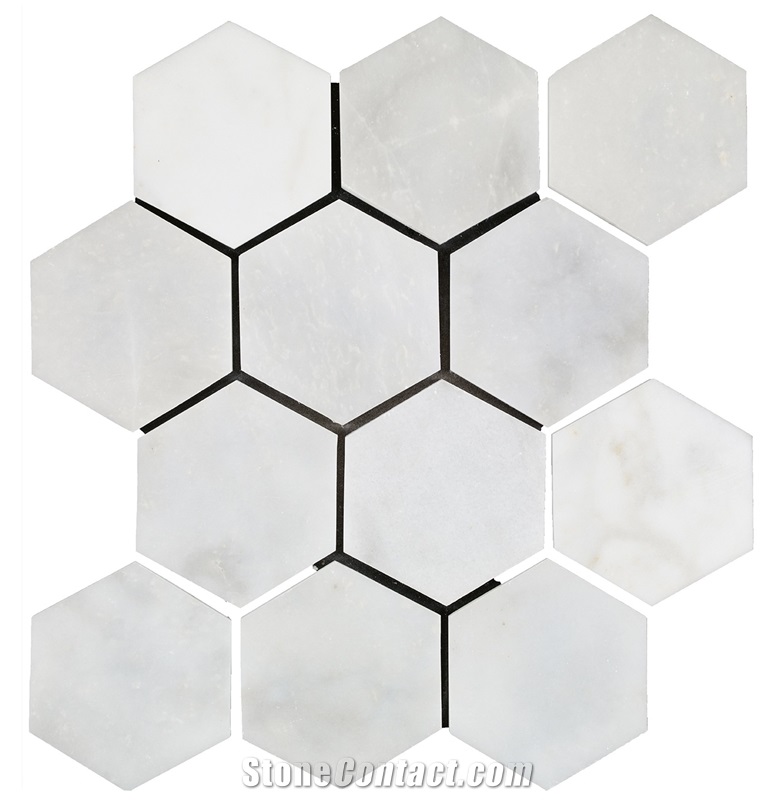 Marble Honeycomb Mosaic