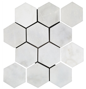 Marble Honeycomb Mosaic