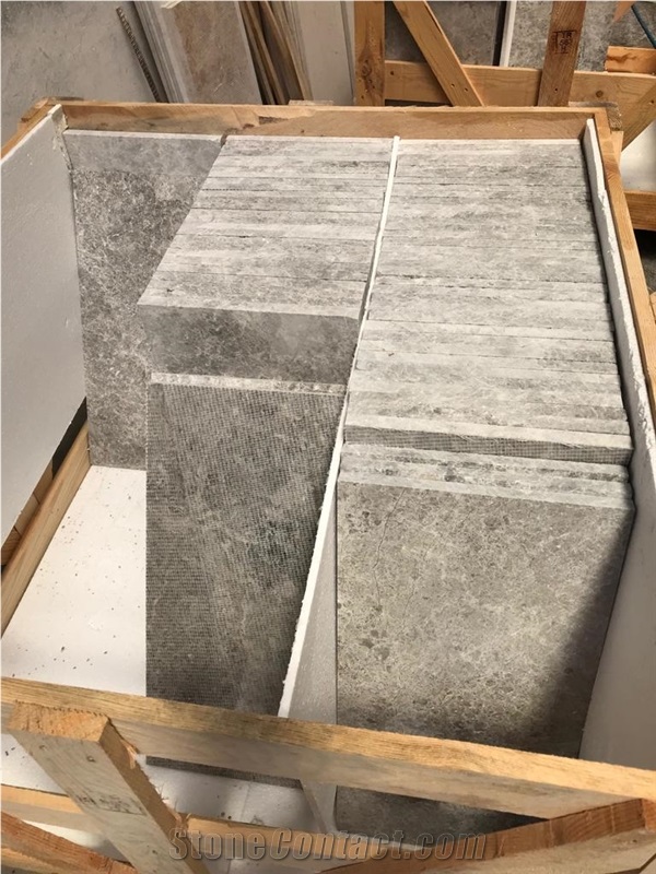 Tundra Gray Marble Slabs & Tiles