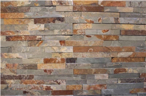 Multicolor Blend Natural Stone Veneer Tiles