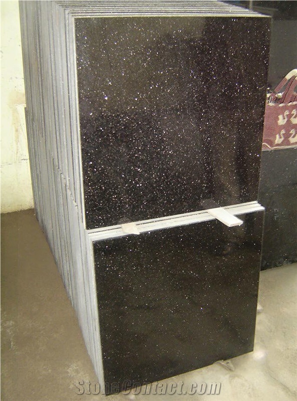 Black Galaxy Granite Slabs