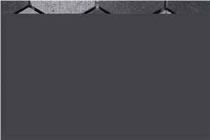 China Black Basalt Liner Strip Mosaic Wall Tiles Panel