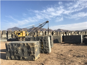 China Pure Black Granite Big Blocks for Project