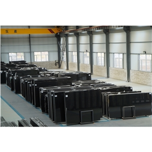 Factory Shanxi Black Granite Slab, China Absolute Stone
