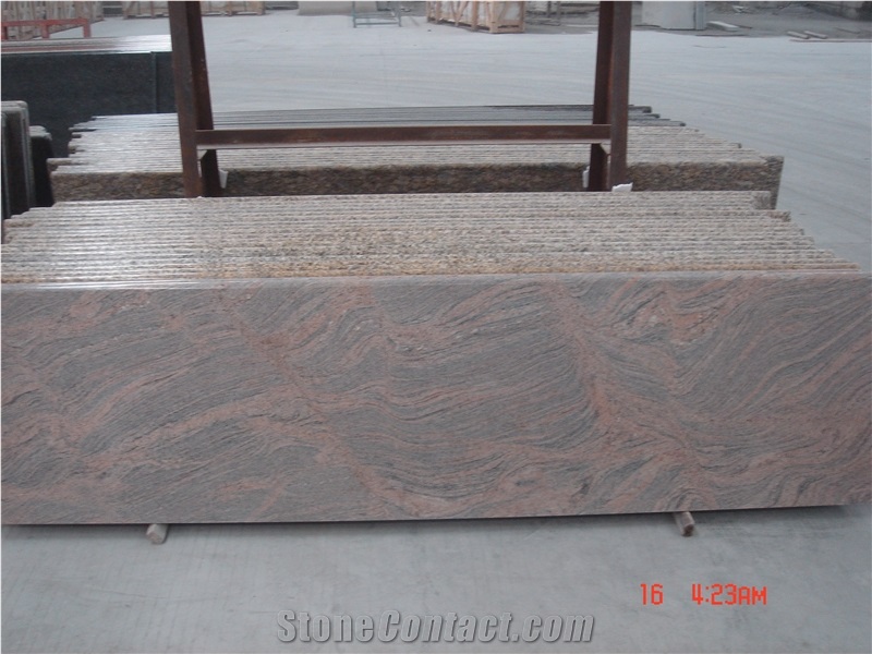 Juparana Pink Granite Kitchen Countertop