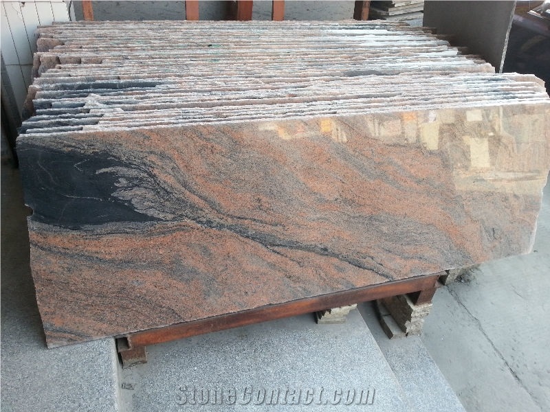 Multicolor Red Granite Slab, Floor Tile