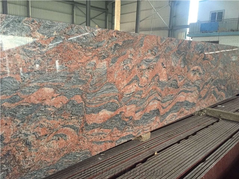Multicolor Red Granite Slab, Floor Tile