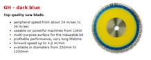 Gh - Dark Blue Top Quality Saw Blade