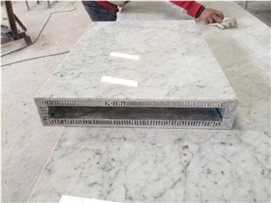 Carrara White Marble Honeycomb Composite Panel Carrara White Marble Honeycomb Composite Panel