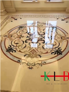 Vestibule Floor Tile,Marble Waterjet Cut Medallion