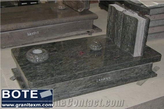 Book Style Granite Tombstone Monument Gravestone