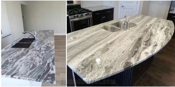 Grey Vein Marble Countertop Grey Marble Customized