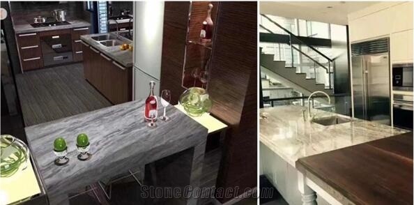 Grey Vein Marble Countertop Grey Marble Customized