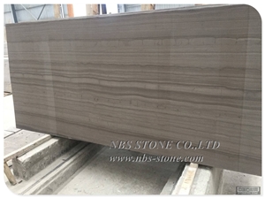 Quality Assurance Athens Grey Wooden Marble Slab