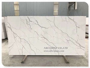 Selecttype White Quartz Slab Artificial Stone