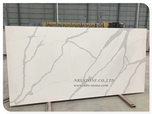 Selecttype White Quartz Slab Artificial Stone