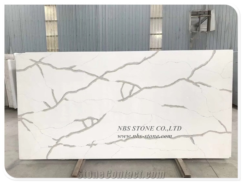 Selecttype White Quartz Slab Artificial Stone