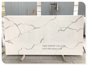 Selecttype White Quartz Slab Artificial Stone