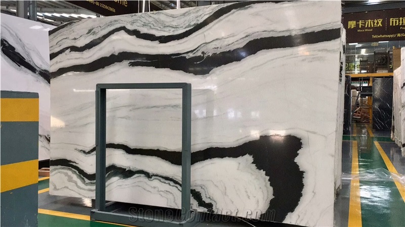 Panda White Marble for Tabletops
