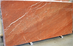Rojo Alicante Marble Slab Polished Wall Tile, Rosso Red Spain Marble